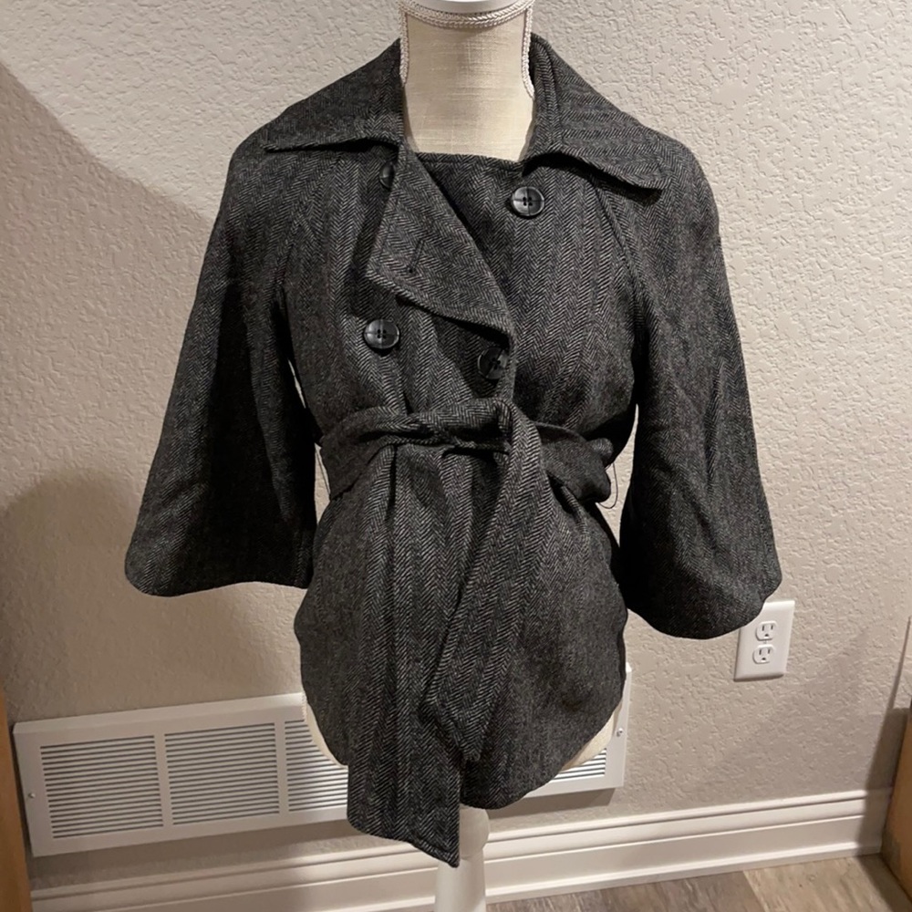 Maternity tweed blazer